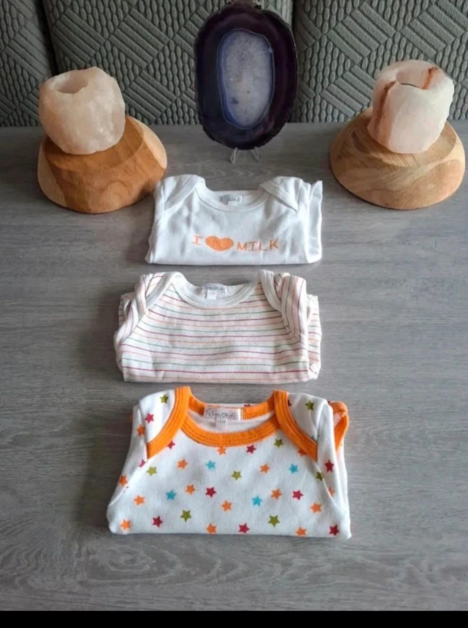 Set van 3 bodies maat 12 maanden - Uitstekende staat – photo 2